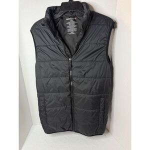 Swiss Tech Men's Puffer Vest Sleeveless Jacket‎ Black S/CH Lightweight